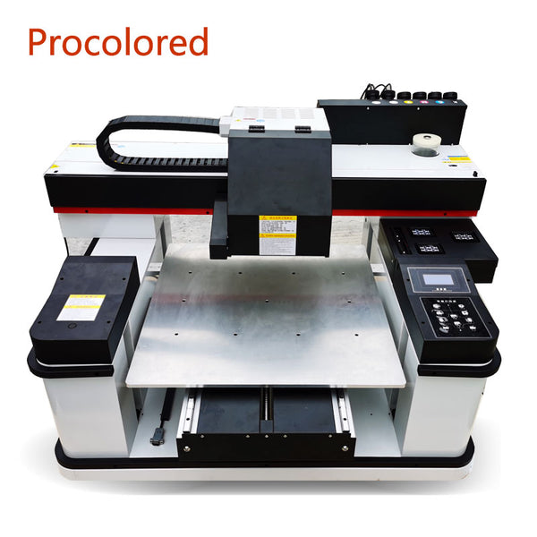 Procolored Dual Printhead 12 Colors Inkjet DTG Printer Automatic LED UV Flatbed Printers A2 6060 Print Size For Tshirt Wood DIY