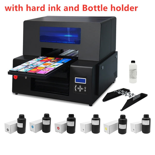 Upgrade A3+ UV Printer with XP600 Print Head UV Flatbed Printer for Phone Case Bottle CD Pen Glasses Acrylic Printing Machine