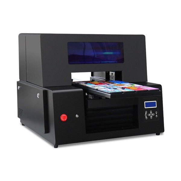 A3 uv printer for phone case a3 uv flatbed printer with White ink cycle For phone case bottle arcylic metal uv printing machine