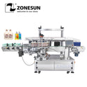 ZONESUN ZS-TB963 Automatic Round Bottles Labeling Stickers Printing Machine Large Rolling Shampoo Bottle Oval Square Bottle Date