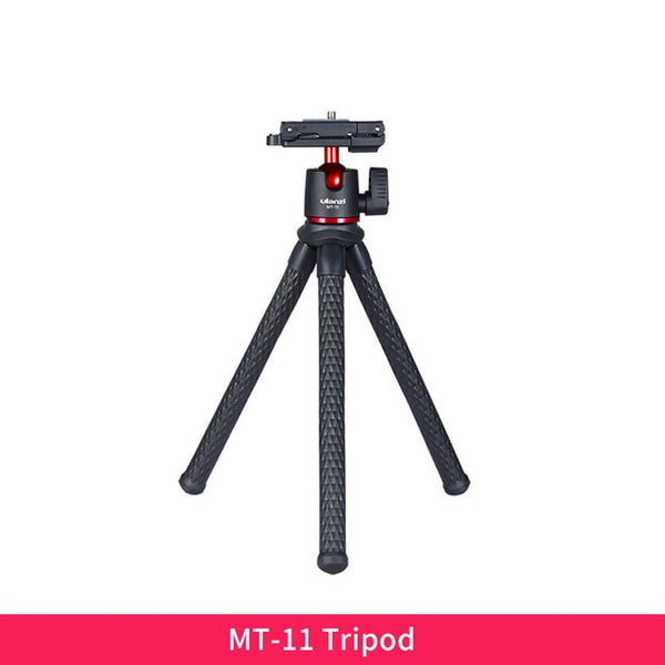 MT-11 Octopus Tripod for DSLR Camera Smartphone Magic Arm W Detachable Ballhead Hot Shoe Phone Clip
