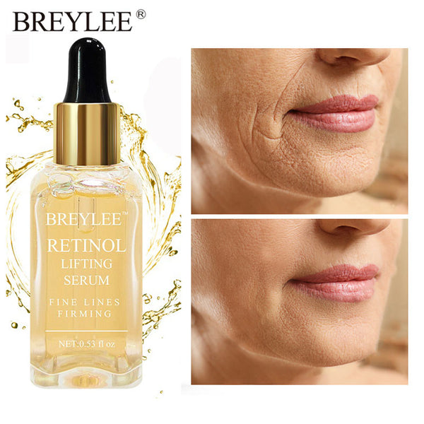 BREYLEE Retinol Serum Anti-Aging Lifting Firming Collagen Facial Essence Remove Wrinkles Relieve Fine Lines Repair Tighten Skin
