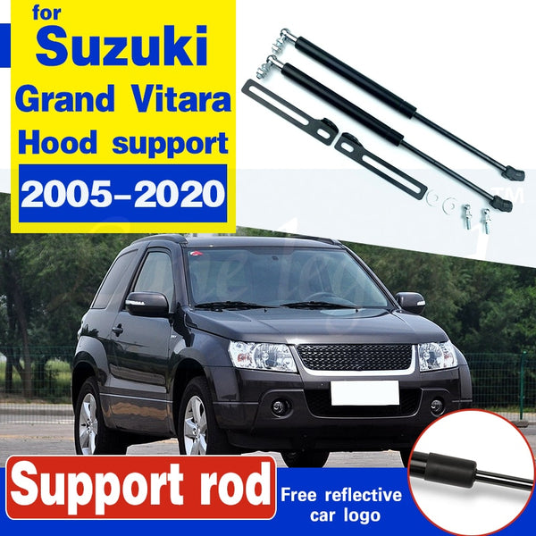 For Suzuki Grand Vitara 2005-2020 2Pcs Car Front Engine Cover Bonnet Hood Shock Lift Struts Bar Support Rod Arm Gas Spring