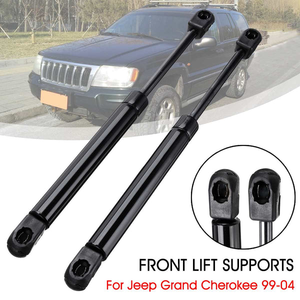 1Pair Car Front Engine Hood Lift Supports Props Rod Arm Gas Springs Shocks Strut Bars For Jeep Grand Cherokee WJ WG 55136764AA