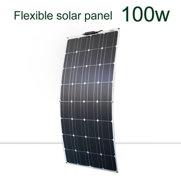 solar panel kit and 300w 200w 100w flexible solar panels 12v 24v high efficiency battery charger module