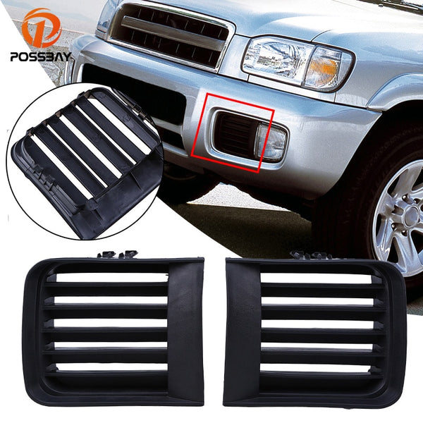 POSSBAY Car Front Bumper Lower Grille Auto Black Grills Cover For Nissan Pathfinder R50 1999-2004 62257-2W100 Exterior Details
