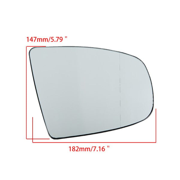 POSSBAY 1 Pair Car Rear View Mirror Glass Lenses Electric Heated for BMW X5 E70 2007-2013 X6 E71 E72 2008-2014 Exterior Details