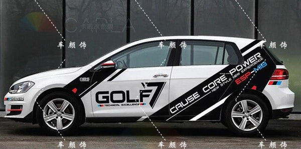 Car Goods Car Stickers Exterior Details Stickers Car Accessories For Volkswagen Golf 4 5 6 7 TSI TCR Polo  Racing Decal