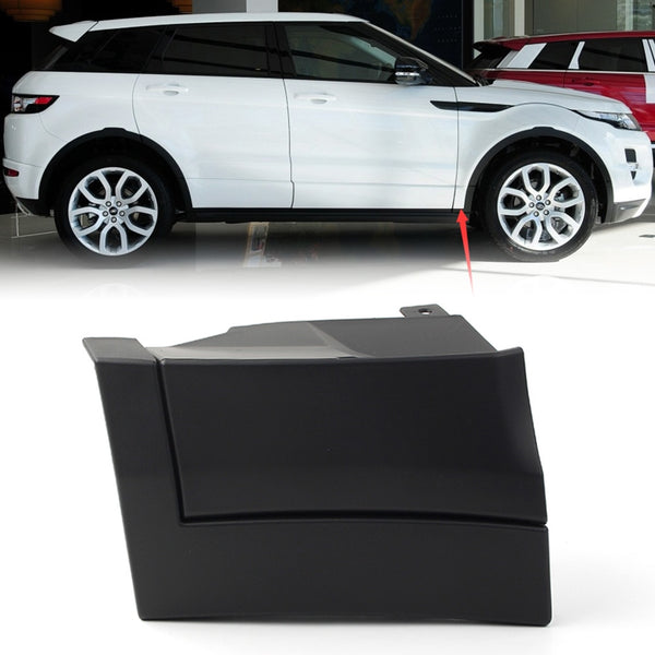 Black ABS Car Front Lower Fender Exterior Moulding Trim Right for Land Rover 2012-2018 Range Rover Evoque
