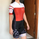 2021 New proTeam Triathlon Cycling Jersey Sweatshirt Short Sleeve Jersey Bodysuit Maillot Gel Set Women's Jumpsuit Summer Full