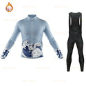Strava 2020 New ProTeam Winter Thermal Fleece Mens Long Sleeve Cycling Jersey Set MTB Maillot Ropa Ciclismo Cycling Clothing
