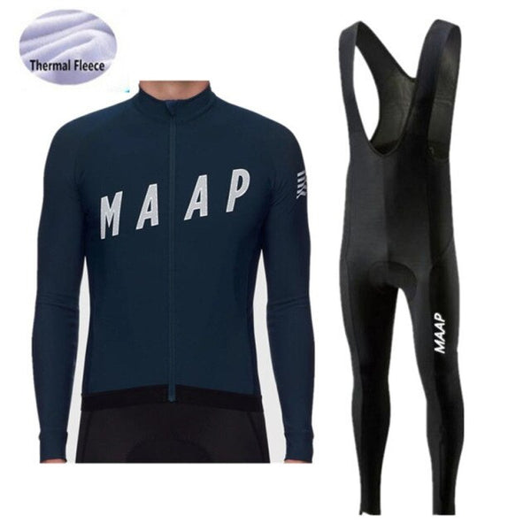 2021 Proteam Maap Thermische Fleece Winter Jersey GEL Fietsen Kleding Set Riding Triathlon Sport Fietsen Pak