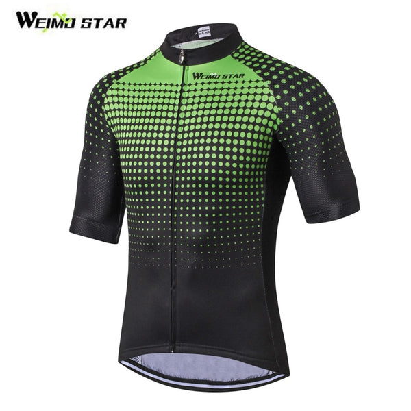Weimostar Men Cycling Jersey Half Sleeve ProTeam Maillot Ciclismo Ropa mtb Bike Jersey Cycling Clothing Green Red Blue 3-Colors