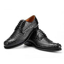 luolundika new arrival crocodile  Leather shoes male formal shoes crocodile leather  business  leisure  Dress shoes  Men's shoes