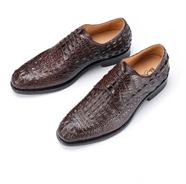 luolundika new arrival crocodile  Leather shoes male formal shoes crocodile leather  business  leisure  Dress shoes  Men's shoes