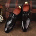 ourui new arrival true crocodile leather male men business Dress shoes manual Men's shoes