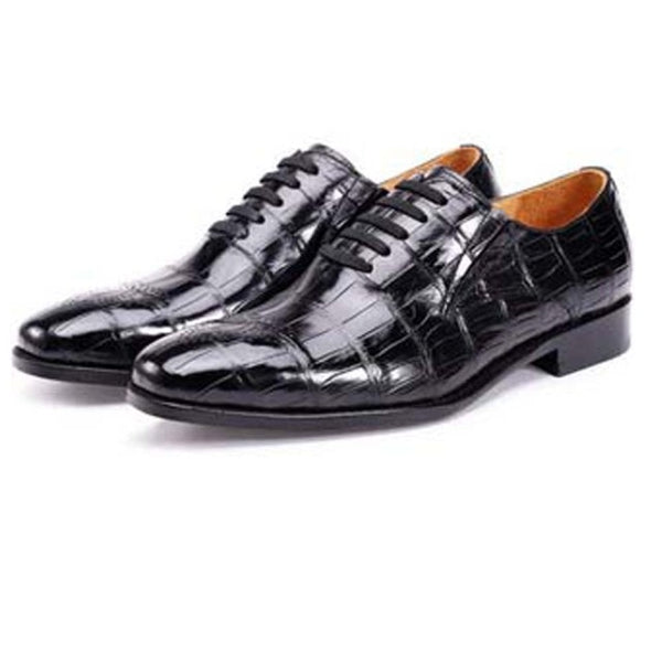piliyuan new  crocodile  shoes  male  new  business   Genuine crocodile leather  Soft bottom  custom  leisure  Men's dress shoes