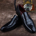 ourui crocodile leather  business Men shoes wear-resisting non-slip  bottom of the skin Men's singles shoes men dress shoes