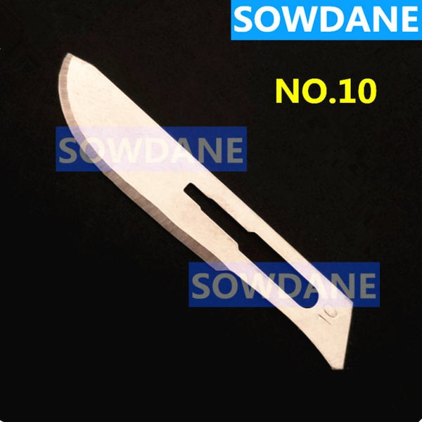 100 Pcs Dentist Scalpel Blades Dental Medical Carbon Steel Surgical Blade Tool Dental Blade Handle Autoclavable