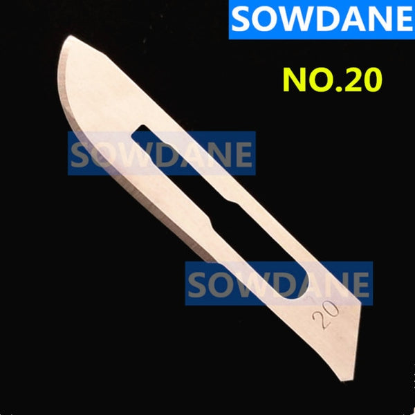 100 Pcs Dentist Scalpel Blades Dental Medical Carbon Steel Surgical Blade Tool Dental Blade Handle Autoclavable