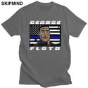 2020 In Memory of George Floyd T Shirt I Can't Breathe T-Shirt Men Short Sleeved Black Lives Matter Tshirt Cotton Slim Fit Tee