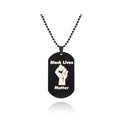 USA Black Resist Fist I Can't Breathe Pendant Necklace Stainless Steel George Floyd Black Lives Matter Necklaces Jewelry