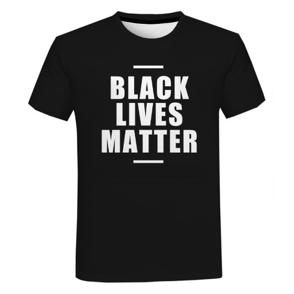 Black Lives Matter Black History Print T Shirt I Can't Breathe George Floyd Tee Tops Men Women Summer Fashion Casual T-shirt