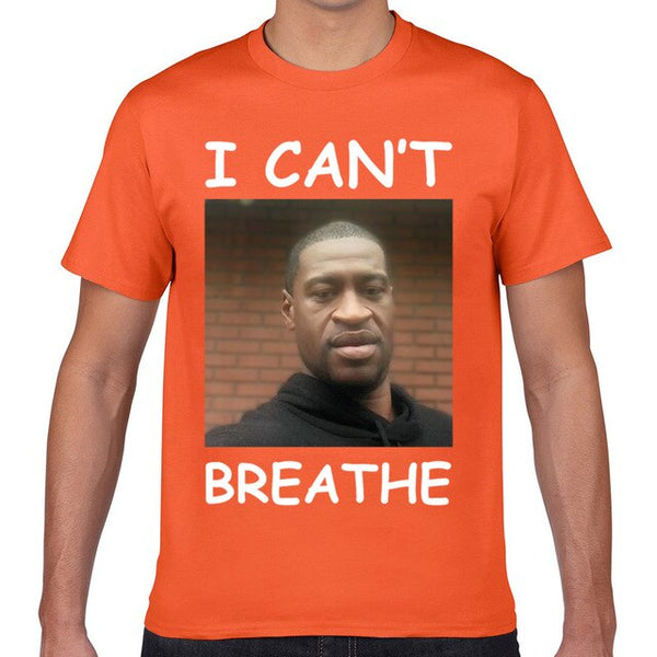 Tops T Shirt Men i cant breathe george floyd White Geek Short Male Tshirt XXXL