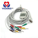 Free shipping/Compatible Schiller ekg cable 10 lead for patient monitor / 10 kohm Resistance