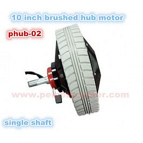 10 inch brush gear hub motor 300w with electric magnetic brake wheelchair motor phub-02