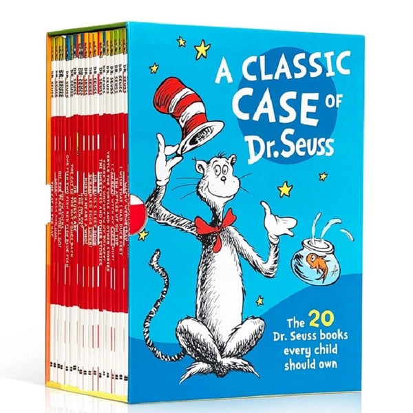 20 Books A Classic Case of Dr. Seuss The Cat in the Hat Children Fun Interesting English Picture Story Books  Kids Learning Toys
