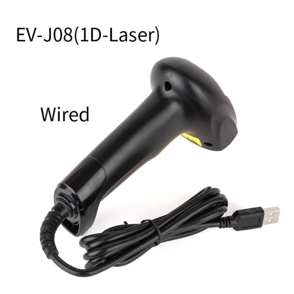 Cheapest 1DLaser handheld barcode scanner Wired barcode reader with USBinterface wireless barcode scanner with memory gun reader