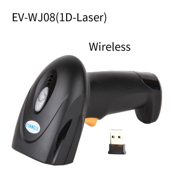 Cheapest 1DLaser handheld barcode scanner Wired barcode reader with USBinterface wireless barcode scanner with memory gun reader