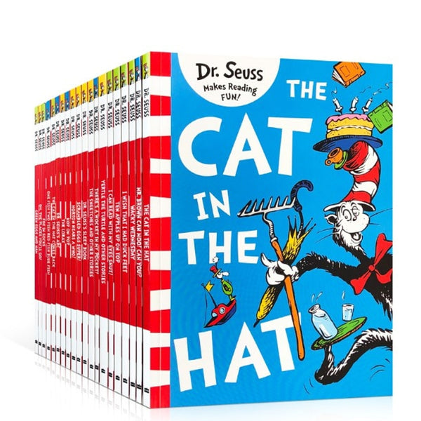 20 Books A Classic Case of Dr. Seuss The Cat in the Hat English Picture Story Books Learning Educational Toys for Children