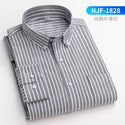 100% Oxford Cotton Longsleeve Shirt for Men buttons Plaid Shirt Striped pocket Mens Shirts 8XL Large Sizes Streetwear camisas