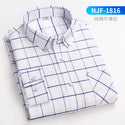 100% Oxford Cotton Longsleeve Shirt for Men buttons Plaid Shirt Striped pocket Mens Shirts 8XL Large Sizes Streetwear camisas