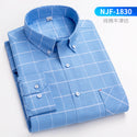 100% Oxford Cotton Longsleeve Shirt for Men buttons Plaid Shirt Striped pocket Mens Shirts 8XL Large Sizes Streetwear camisas