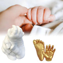 3D Handmade Baby Handprints Footprints Model Powder Gifts Mold DIY Hand Foot Casting Kit Clone Powder Set Child Growth Memorial