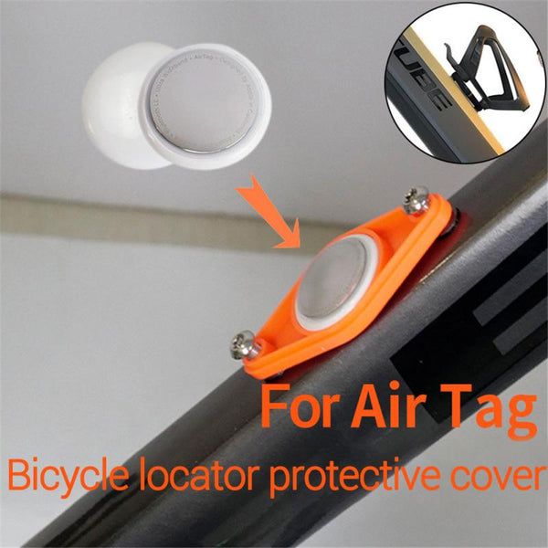 For AirTag Bike Mount Locator Protective Cover Anti-Theft Universal Bicycle Holder Tracker Positioner Covers Cycling Accessories