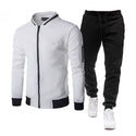 Spring Autumn 2020 Men's Sweat Suit Set Tracksuit Men Outfit Full Sleeve Tops with Hood Outdoor Sport Wear Men's Hooded Suit