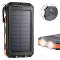 Solar Power Bank 50000mAh Waterproof Portable External Battery with SOS LED Light Travel Powerbank for Samsung Xiaomi Iphone