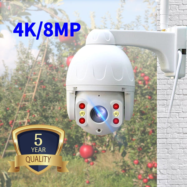 N_eye ip camera 8MP 4K HD outdoor Camera waterproof with color night vision PTZ Security wifi smart security camera 360° camera