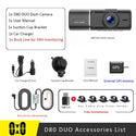 Dual Camera Car Dash Cam Car Dvr Registrator Full HD 1080P Video Recorder Front and Inside Cabin Camera for Uber Taxi Drivers