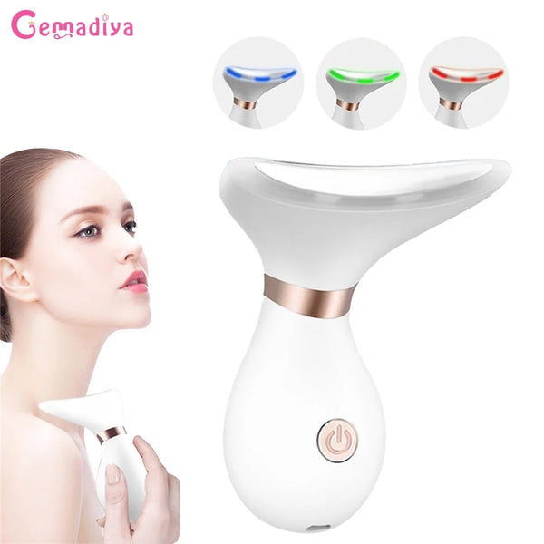 Multifunctional Face Neck Massage Facial Lift Beauty Devices Remove Double Chin LED Photon Therapy Anti Wrinkle Skin Care Tools