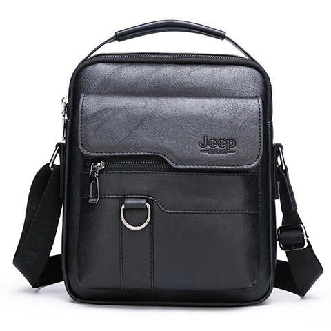 Men's Shoulder Bag PU Leather Men's Bag Small Messenger Bag for Men Side Satchel Crossbody Retro Briefcase Daily Work Business