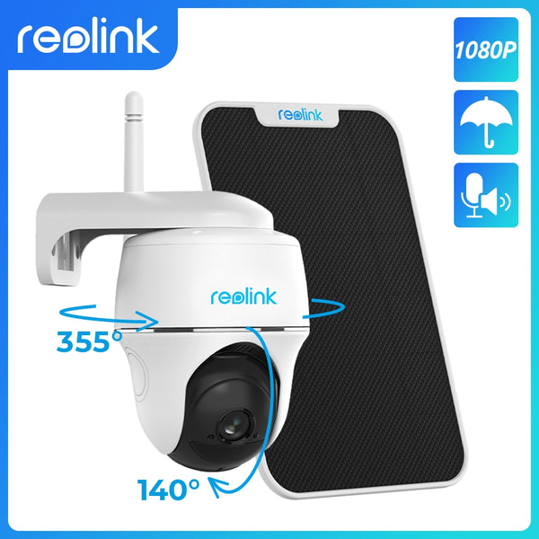 Reolink Argus PT w Solar Panel 1080P WiFi Camera PT Rechargeable Battery/Solar Powered Security Camera