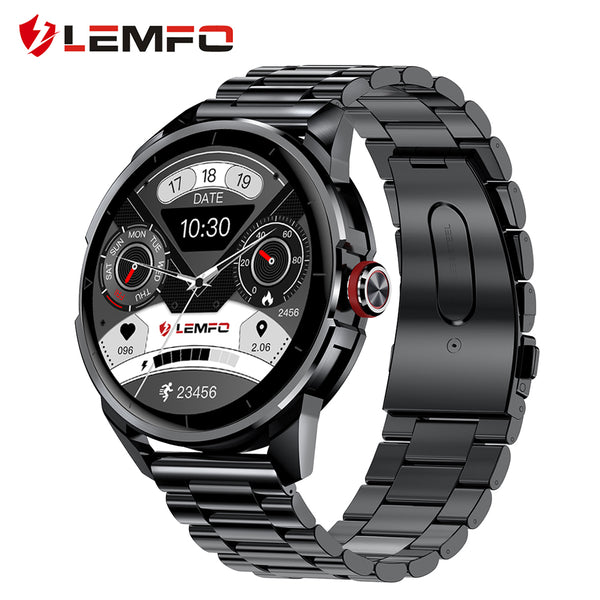 LEMFO LF26Pro Smartwatch Heart Rate Blood Pressure Monitoring Smart Watch Man IP68 Waterproof for Men 1.32 Inch 360*360 Screen