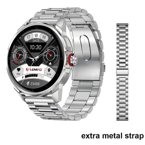 LEMFO LF26Pro Smartwatch Heart Rate Blood Pressure Monitoring Smart Watch Man IP68 Waterproof for Men 1.32 Inch 360*360 Screen