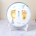 Baby footprint Babies hand foot Imprint Kit Casting Toys print Baby handprint Newborn souvenir Air Drying Soft Clay Babys gift