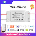 New DIY Smart Wireless Remote Switch Socket Smart Home Automation Remote Control Switch Relay Smart Life/Tuya with Alexa Google